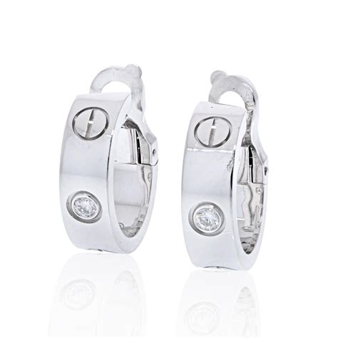 cartier love huggies|cartier earrings sale.